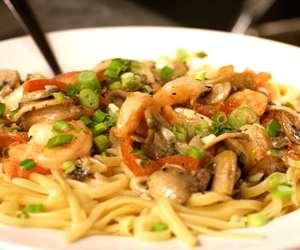 shrimp and pasta entree